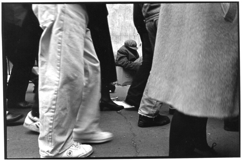 Boulevard Haussmann, devant les Grands Magasins, Paris