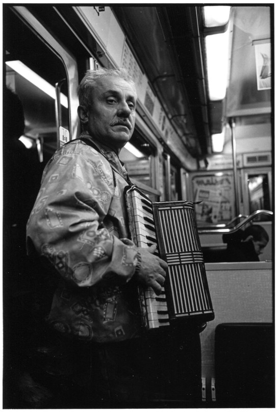 accordoniste dans le mtro