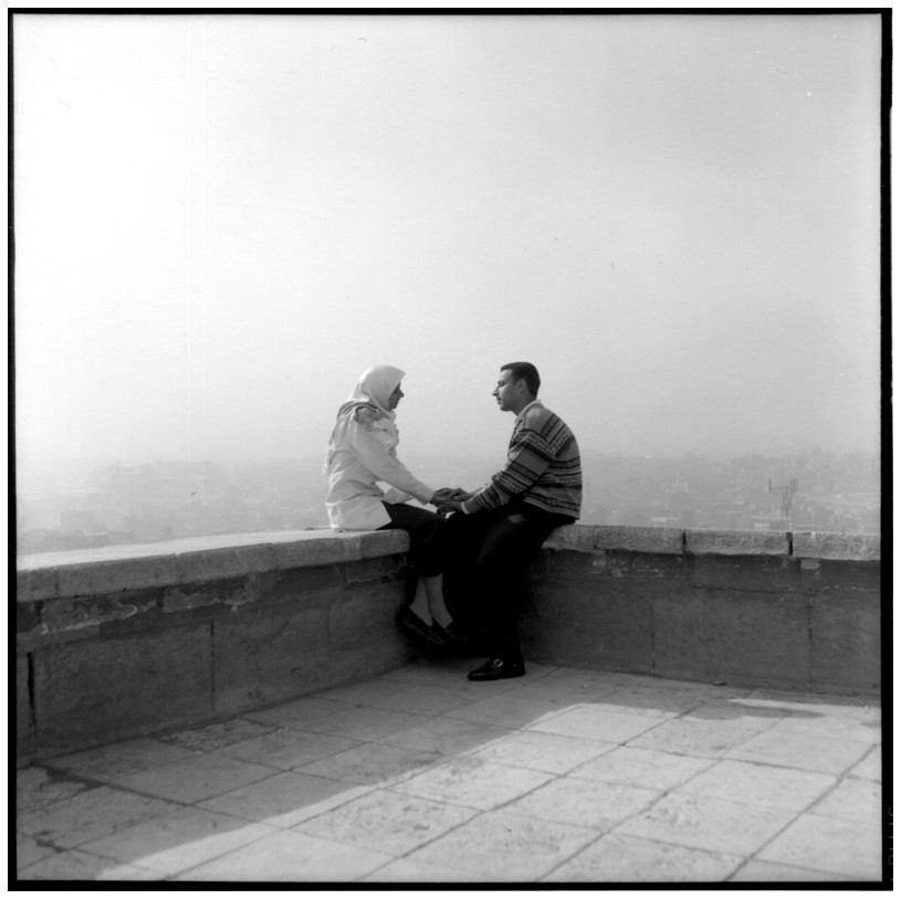 Couple sur une terrasse de la Citadelle au Caire